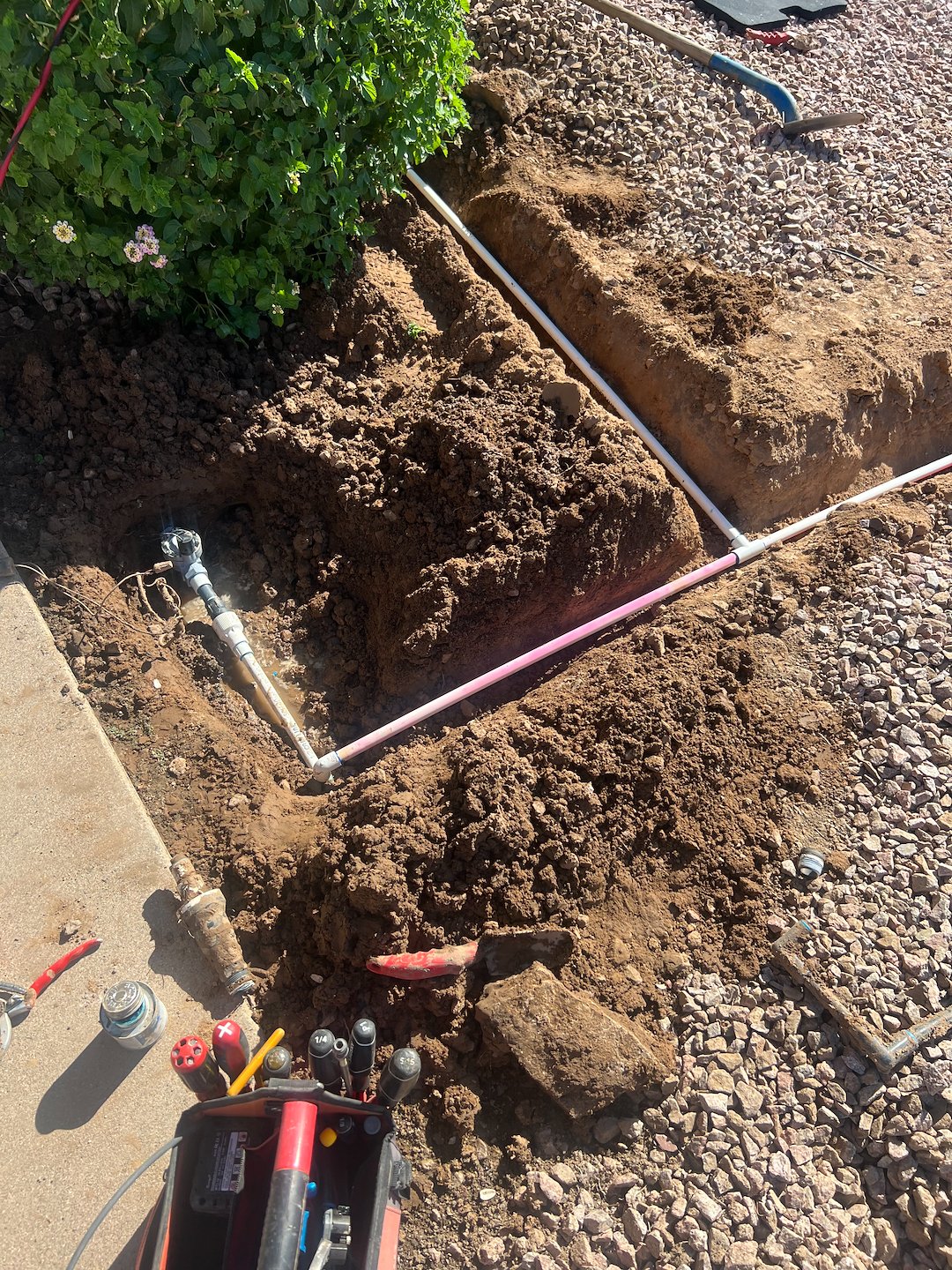 Hybrid pvc main line drip system. Thumbnail
