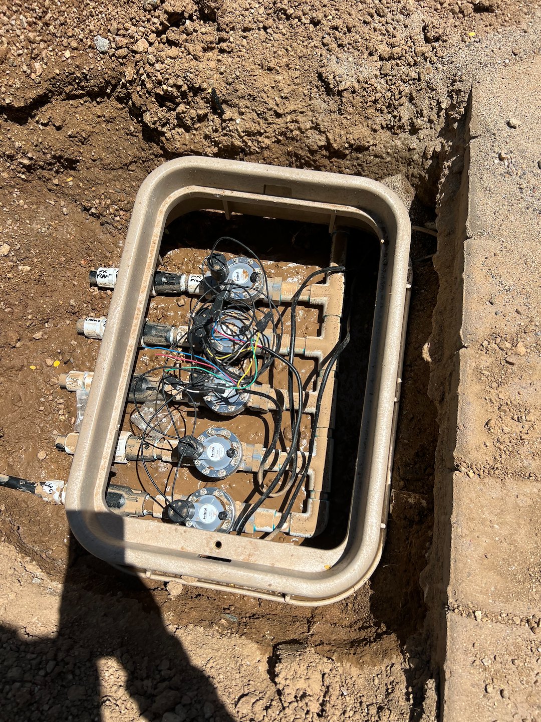 Professional valve manifold irrigation installation in Care Free Thumbnail